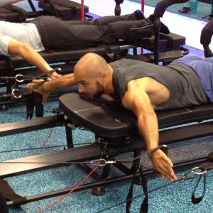 ninos in action at Lagree, exercise, fitness, cardio, strengthening, lengthening, all in one