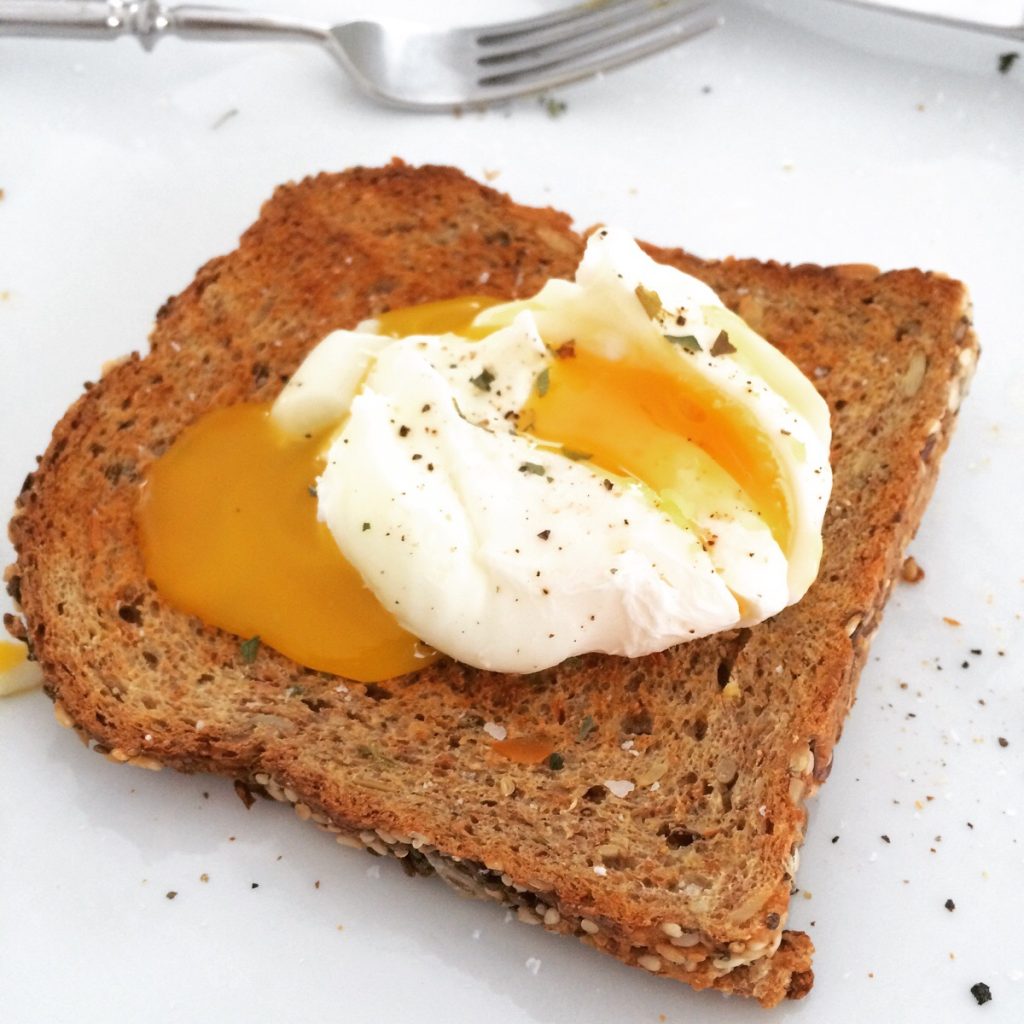 egg on whey toast