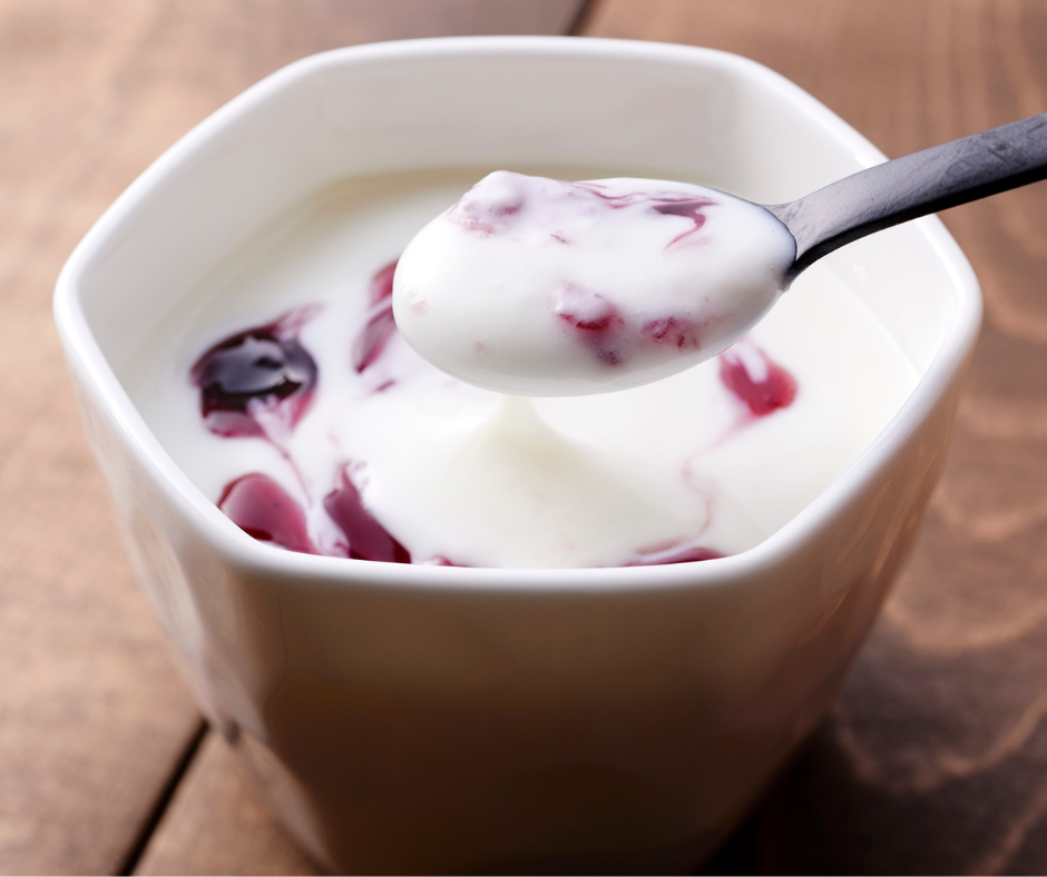 bowl of fruit and greek yogurt